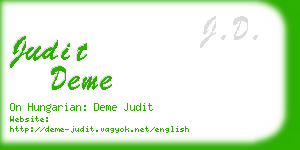 judit deme business card